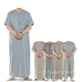 Cotton Thobe BouBou Kurta Thawb Jilbaba per uomini